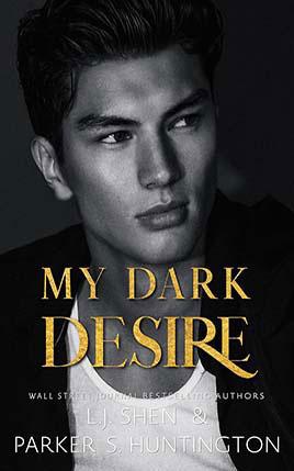 My Dark Desire by author Parker S. Huntington book cover.
