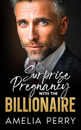 Surprise Pregnancy with the Billionaire by author Amelia Perry book cover.