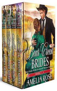 Bear Creek Brides by author Amelia Rose. Book One cover.