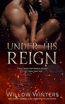 Under His Reign by author Willow Winters book cover.