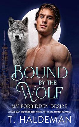 Bound by the Wolf by author T. Haldeman. Book cover.