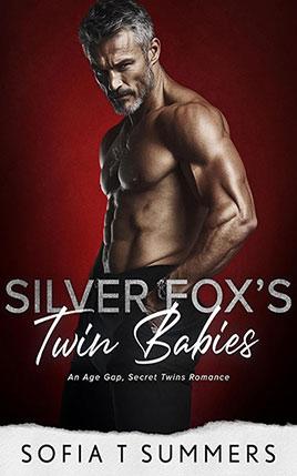 Silver Fox's Twin Babies by author Sofia T Summers. Book cover.