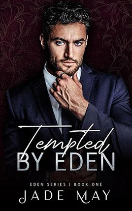 Tempted by Eden by author Jade May. Book cover.