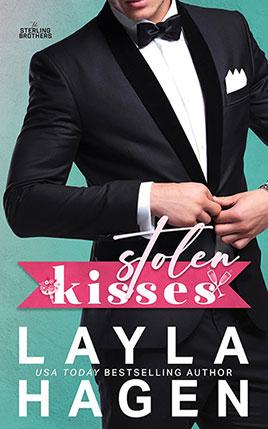 Stolen Kisses by author Layla Hagen. Book cover.