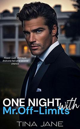 One Night with Mr.Off-Limits by author Tina Jane. Book cover.