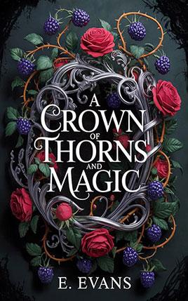A Crown of Thorns and Magic by author E. Evans. Book One cover.