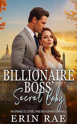 Billionaire Boss’ Secret Baby by author Erin Rae. Book cover.
