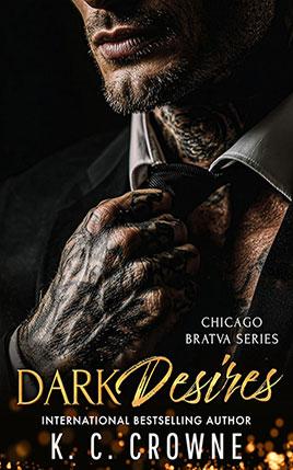 Dark Desires by author K.C. Crowne. Book cover.