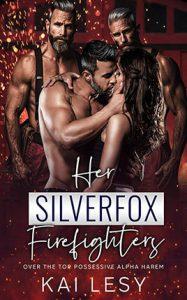 Her Silver Fox Firefighters by author Kai Lesy. Book cover.