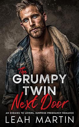 The Grumpy Twin Next Door by author Leah Martin. Book cover.