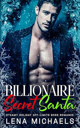Billionaire Secret Santa by author Lena Michaels. Book cover.