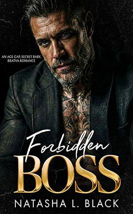 Forbidden Boss by author Natasha L. Black. Book cover.