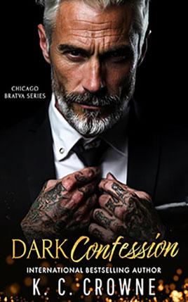 Dark Confession by author K.C. Crowne. Book cover.