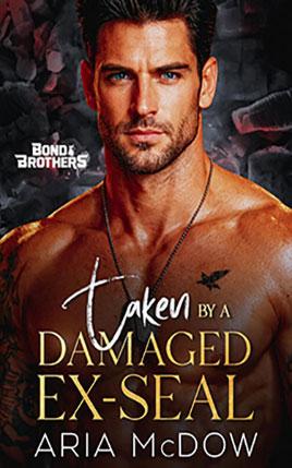 Taken By A Damaged Ex-SEAL by author Aria McDow. Book cover.